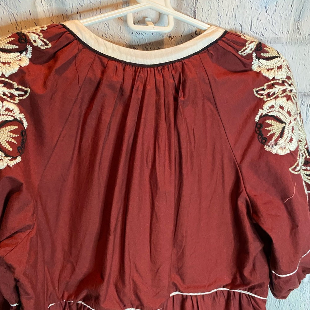 Anthropologie Gretel  Embroidered Maxi Dress - Picture 8 of 11